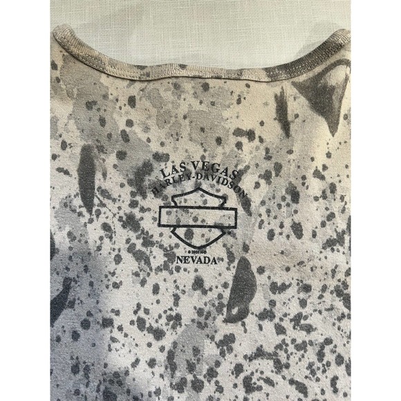 Harley Davidson Women’s Med Beaded Brown w/Black Speckles Short Sleeve T Shirt - Picture 6 of 6